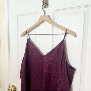 ✧･ﾟexpress leopard maroon tank